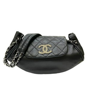 Chanel Cocomark Flap Handbag Lambskin Black